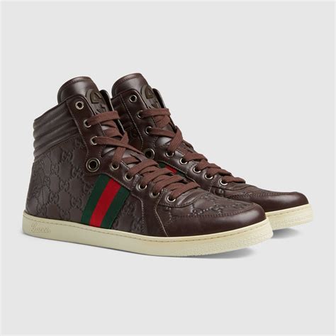 cheap mens gucci high top shoes|gucci high top sneakers men's.